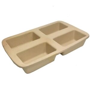 The Pampered Chef Stoneware Quadruple Mini Loaf Pan
